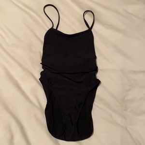jolyn:black “jackson 4” tie-back one piece size 30